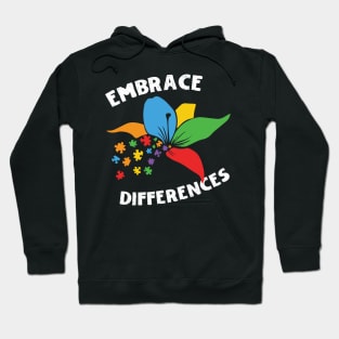 Embrace Differences Autism Awareness Hoodie